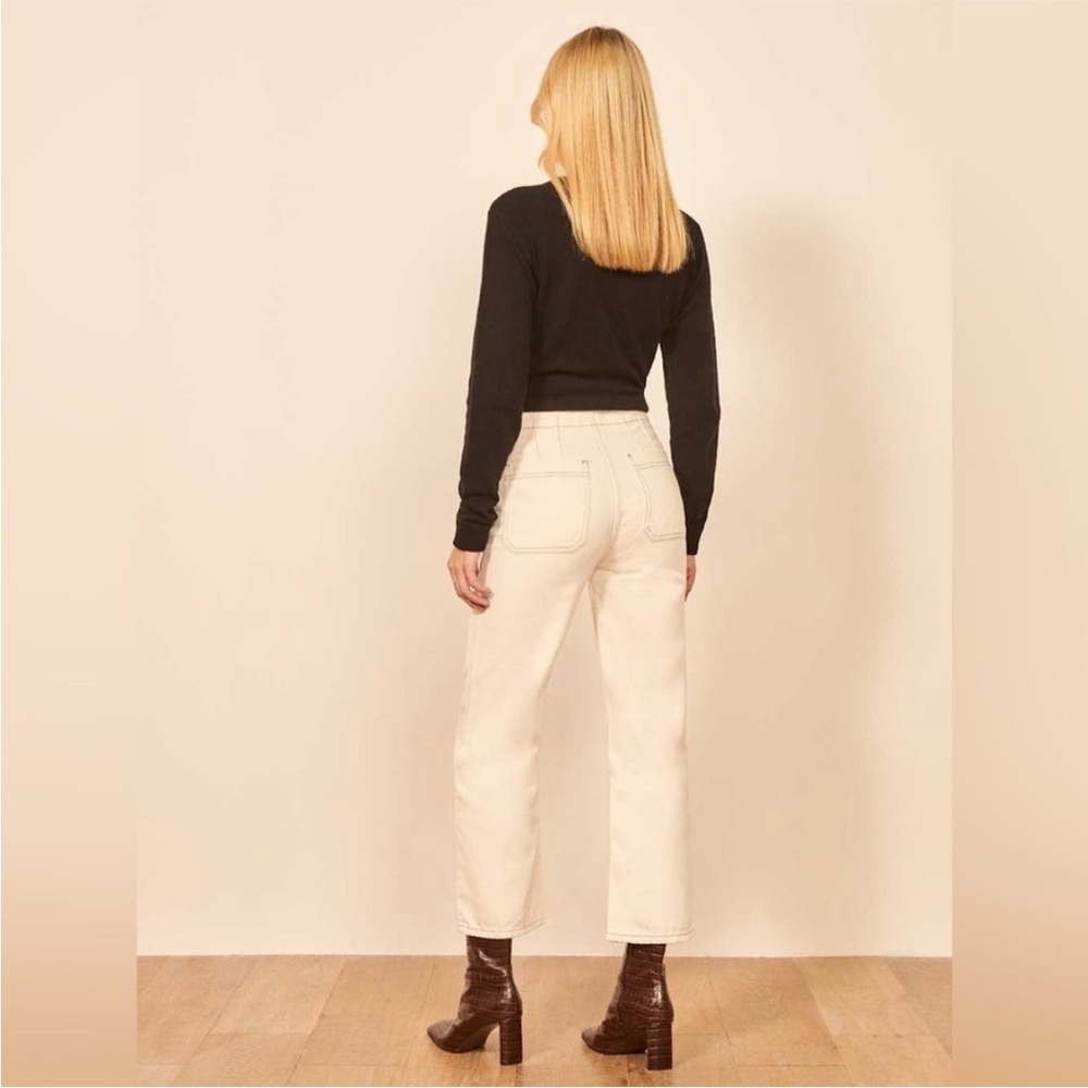 Reformation Jeans Women's Eloise Size 29 Ivory High Rise Wide Leg Jean READ - Picture 15 of 16